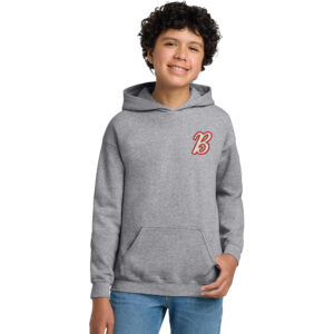 BPV Bombers BB Youth Hooded Sweatshirt-Sport Grey