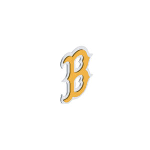 Bett BB Bettendorf Baseball  Baseball Custom 3D B Helmet Decal-GOLD/WHITE – for black helmets