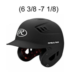 Bett BB Rawlings VELO series Matte BLACK Batting Helmet (6 3/8 -7 1/8)