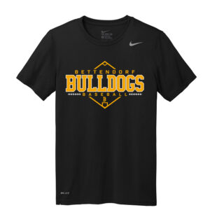 Bett BB Nike Team rLegend  Short  Sleeve performance  T shirt –  Black