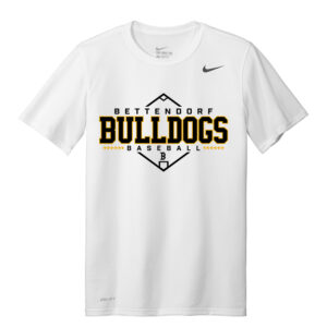 Bett BB Nike Team rLegend  Short  Sleeve performance  T shirt -White