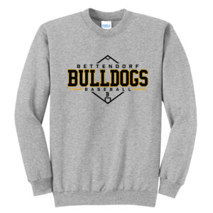 Bett BB Unisex Fleece Crewneck Sweatshirt-Athletic heather