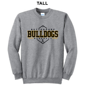 Bett BB Tall Fleece Crewneck Sweatshirt-Athletic heather