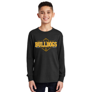 Bett BB Youth Cotton Long Sleeve Tee-Black