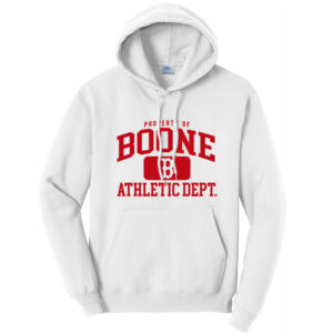 Boone BB Unisex Fleece Hooded Sweatshirt-White
