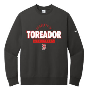 Boone BB Nike Club Fleece Sleeve Swoosh Crew Men-Anthracite