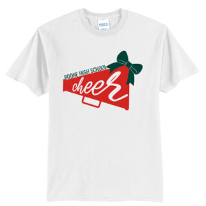 Boone Cheer Unisex Basic Short Sleeve Tee-White