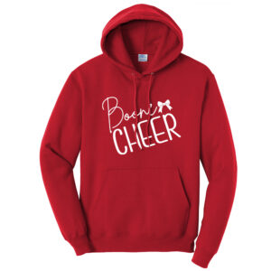 Boone Cheer Unisex Basic Hooded Sweatshirt-Red