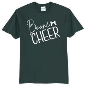 Boone Cheer Unisex Short Sleeve Tee-Dark green