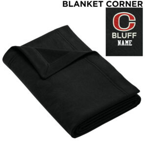 Bluff Elementary Gildan Heavy Blend Fleece Stadium Blanket  50″ x 60″-Black