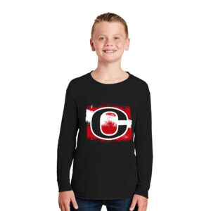 Bluff Elementary Youth Cotton Long Sleeve Tee-Black