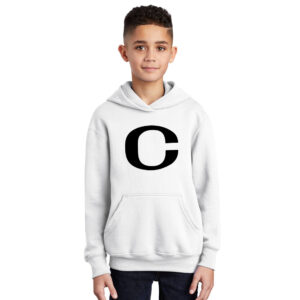 Bluff Elementary Youth Fleece Hooded Sweatshirt-White