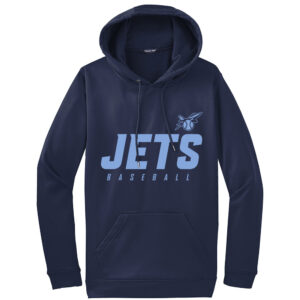 BPV Jets 9U Sport-Tek Sport-Wick Fleece Hooded Pullover Men-Navy