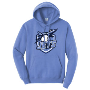 BPV Jets 9U Unisex Fleece Hooded Sweatshirt-Carolina Blue