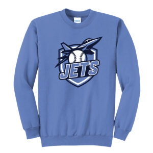 BPV Jets 9U Unisex Fleece Crewneck Sweatshirt-Carolina Blue