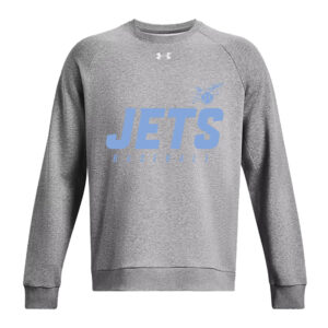 BPV Jets 9U Under Armour UA Rival Fleece Crewneck Sweatshirt-Castle rock heather