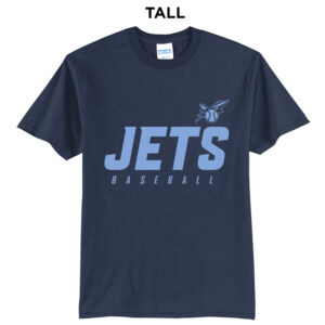 BPV Jets 9U Tall Short Sleeve Tee-Navy
