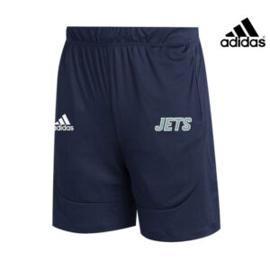 BPV Jets 9U Adidas Sideline 21 Men Knit Shorts with Pockets-navy