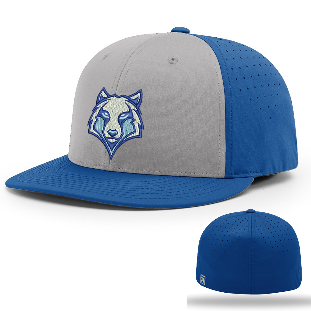 BPV Wolfpack Richardson Pro Lite FlexFit Cap Alternate-Grey/Royal