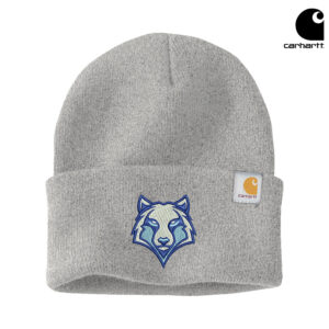 BPV Wolfpack Carhartt Acrylic Watch Cap 2.0 beanie stocking cap with cuff-Heather Grey