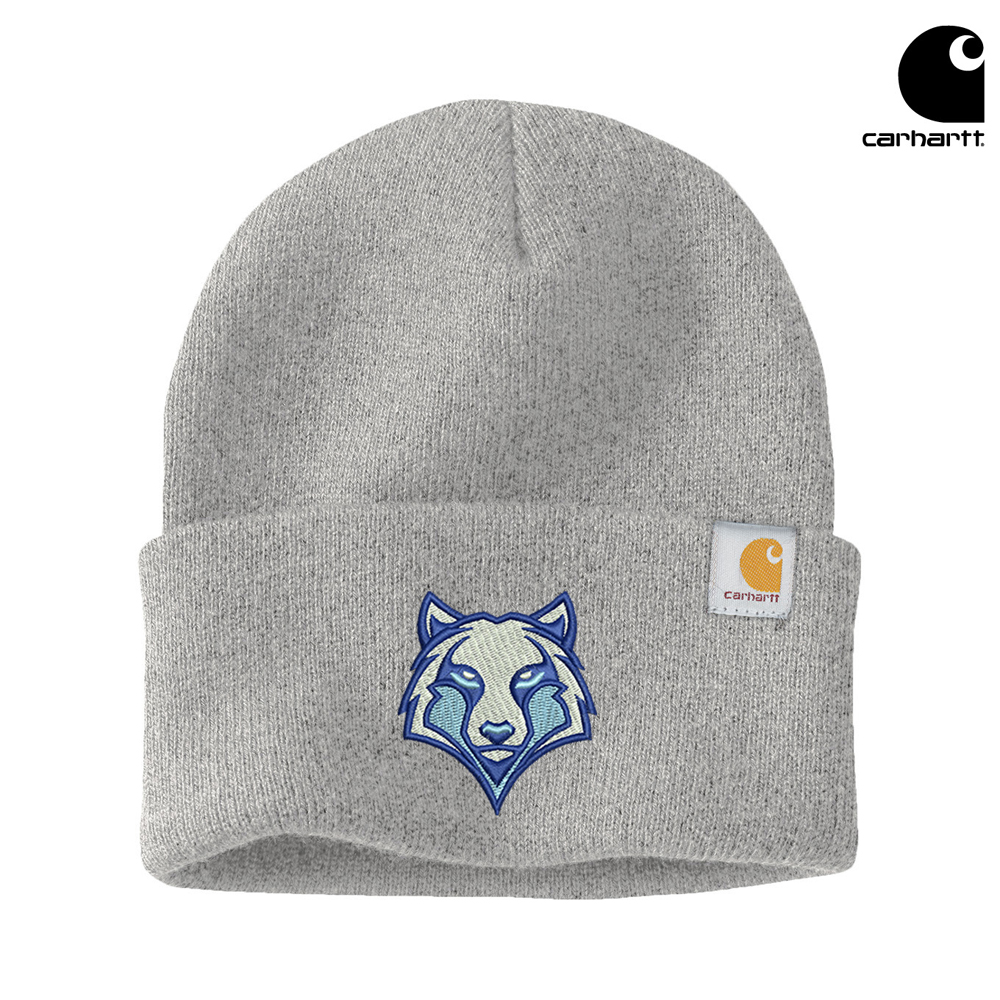 BPV Wolfpack Carhartt Acrylic Watch Cap 2.0 beanie stocking cap with cuff-Heather Grey