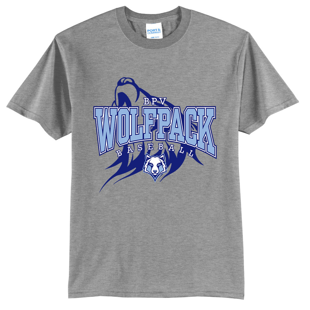 BPV Wolfpack Unisex Short Sleeve Tee-Athletic heather