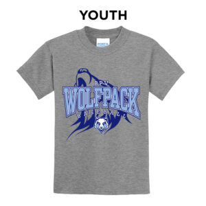 BPV Wolfpack Youth Short Sleeve Tee-Athletic heather