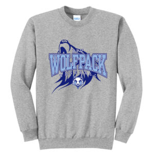 BPV Wolfpack Unisex Fleece Crewneck Sweatshirt-Athletic Heather