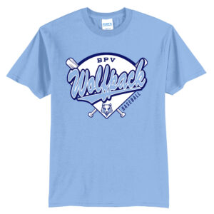 BPV Wolfpack Unisex Short Sleeve Tee-Light Blue