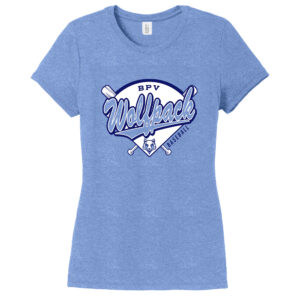 BPV Wolfpack Women’s Triblend Short Sleeve Tee-Maritime Frost