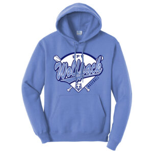 BPV Wolfpack Unisex Fleece Hooded Sweatshirt-Carolina Blue