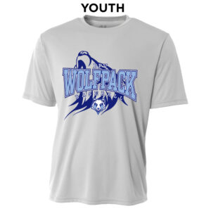 BPV Wolfpack YOUTH Cooling Performance Tshirt-Silver