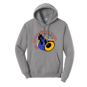 Big River Brass Band Unisex Fleece Hooded Sweatshirt-Medium Grey