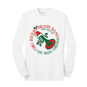 Big River Brass Band Unisex Cotton Long Sleeve Tee-White