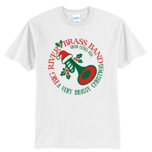 Big River Brass Band Unisex Short Sleeve Tee-White
