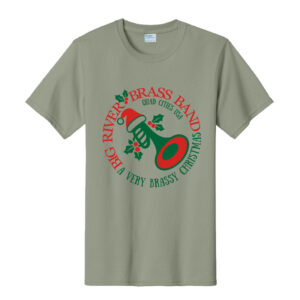 Big River Brass Band Unisex Cotton Essential Tee-Stonewash Green