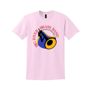 Big River Brass Band Unisex Short Sleeve Tee-Light pink
