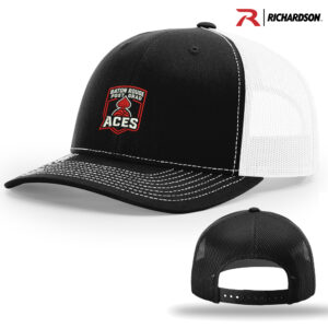 Baton Rouge Post Grad BB Richardson Pro Crown Mesh Back Adjustable back cap Split-Black/White