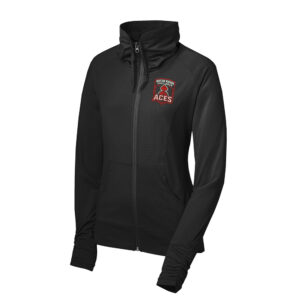 Baton Rouge Post Grad BB Sport-Tek Ladies Sport-Wick Stretch Full-Zip Jacket-Black