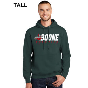 Boone Swimming TALL Classic Pullover Hooded Sweatshirt-Dark Green
