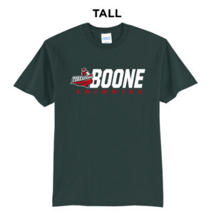Boone Swimming Tall Short Sleeve Tee-Dark Green