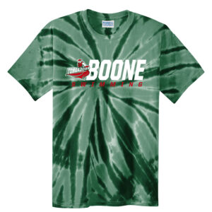 Boone Swimming Unisex Essential Tie-Dye Tee-Forest