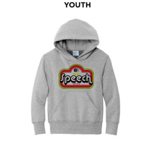 Boone Speech Youth Fleece Hooded Sweatshirt-Ash