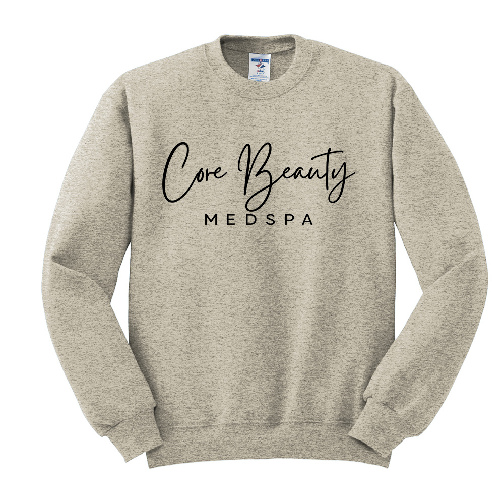 Core Beauty Unisex Fleece Crewneck Sweatshirt-Oatmeal Heather