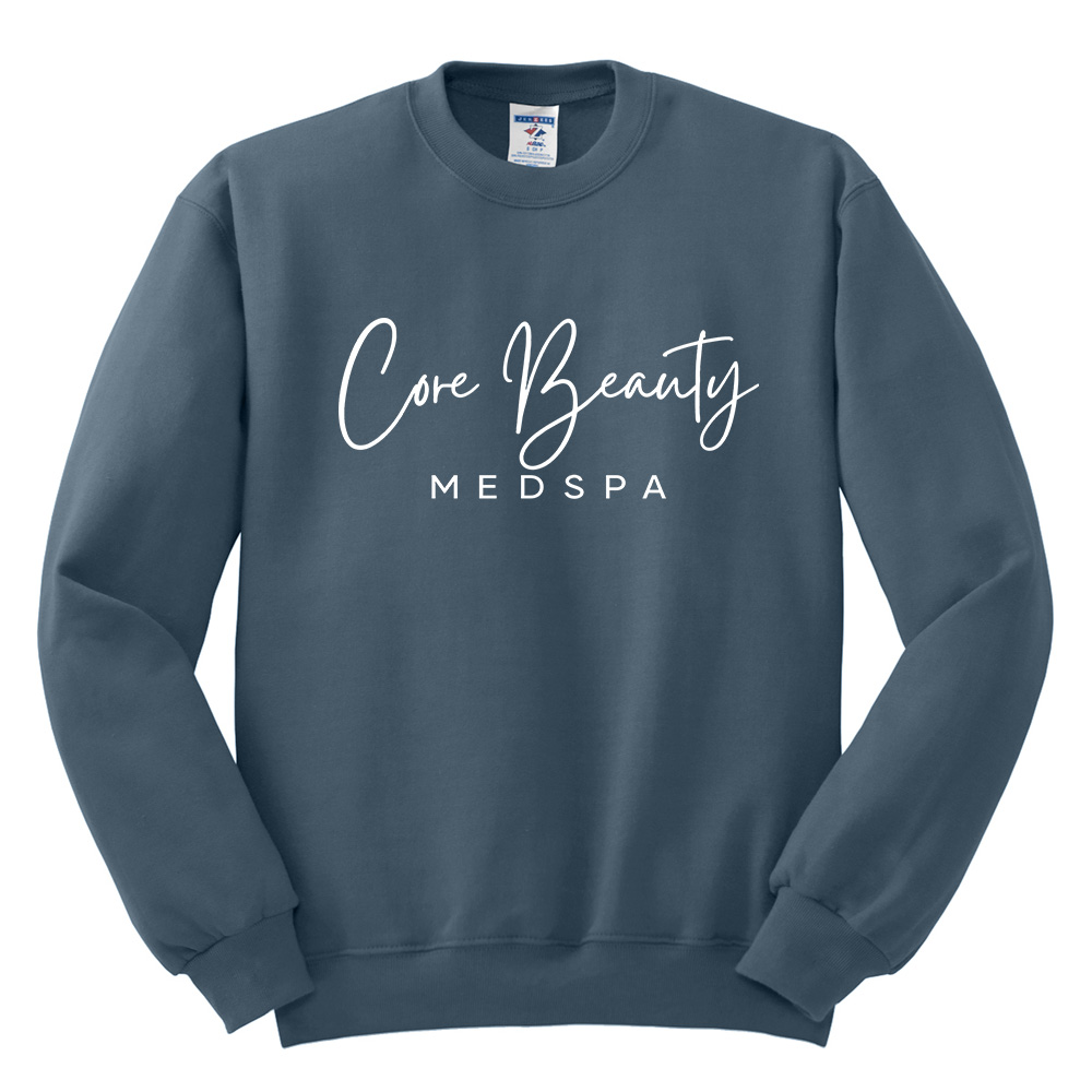 Core Beauty Unisex Fleece Crewneck Sweatshirt-Denim