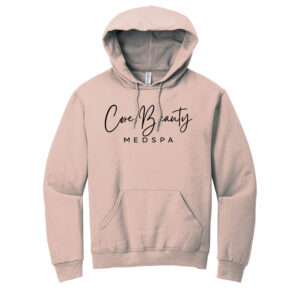Core Beauty Unisex Fleece Hooded Sweatshirt-Blush Pink
