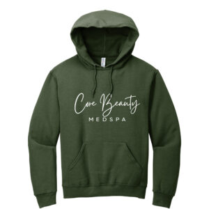 Core Beauty Unisex Fleece Hooded Sweatshirt-Military Green