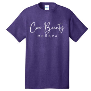 Core Beauty Unisex Short Sleeve Tee-Heather Purple