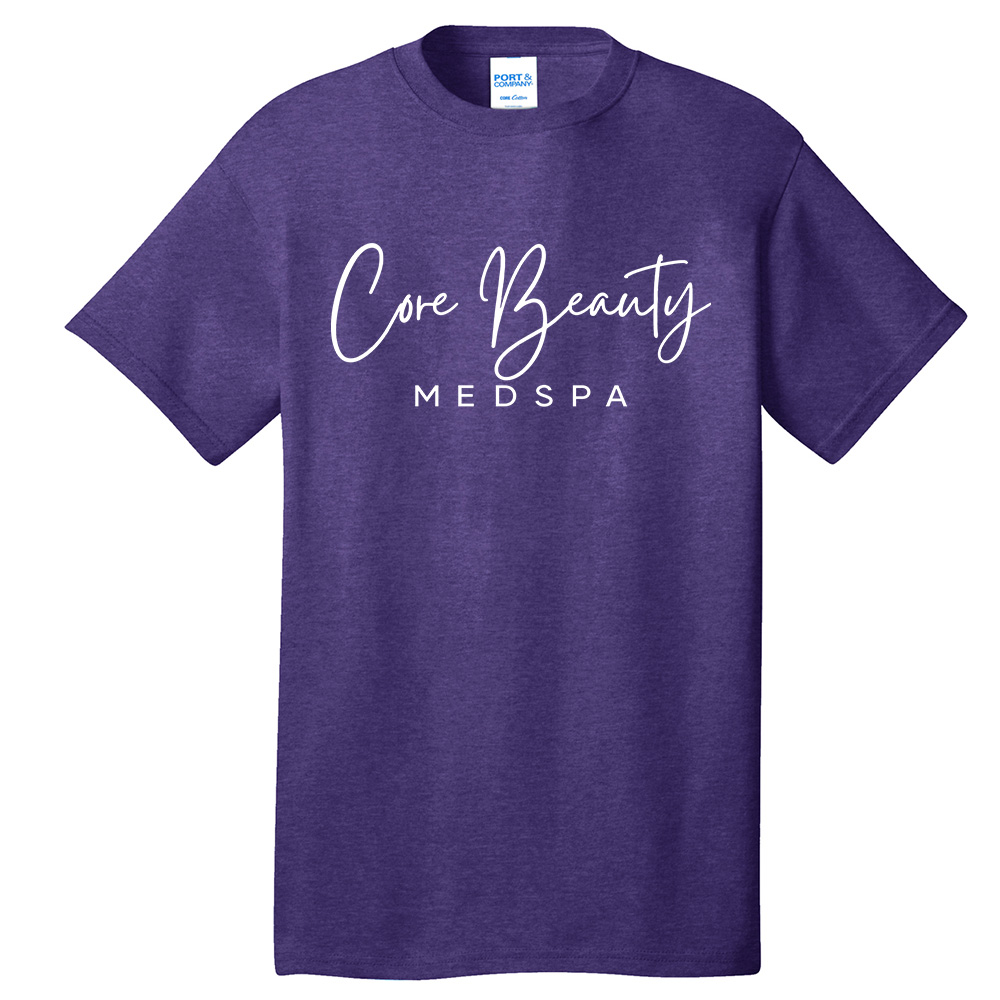 Core Beauty Unisex Short Sleeve Tee-Heather Purple