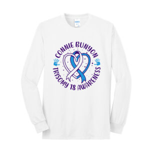 Connie Unisex Cotton Long Sleeve Tee-White